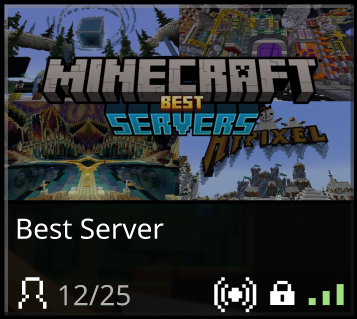 Server Tile Button